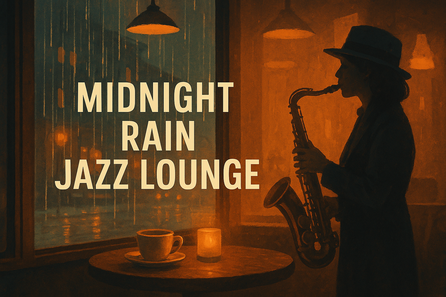 Midnight Rain Jazz Lounge — Chill Ambient Soundscape