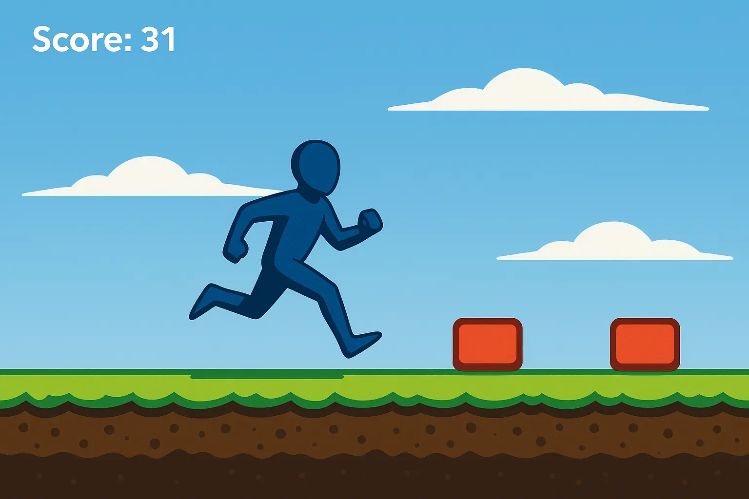 SkyDash Runner — One-File HTML5 Side-Scroller Game Generator