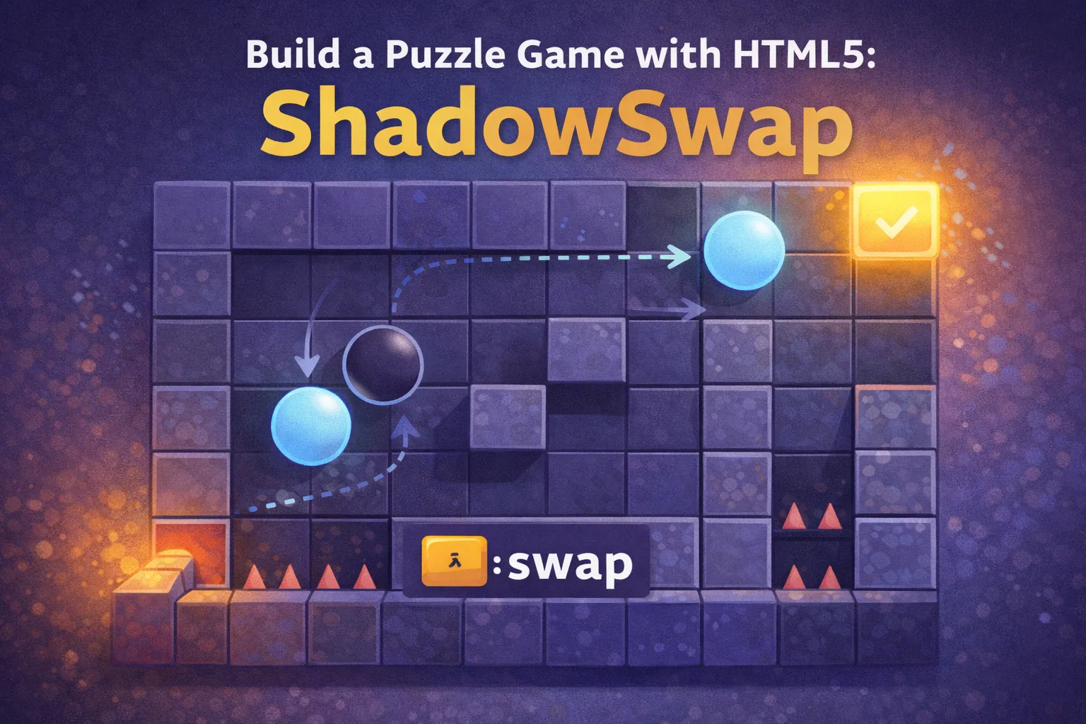 Build a ShadowSwap Puzzle Game in HTML5 (Playable & Interactive)