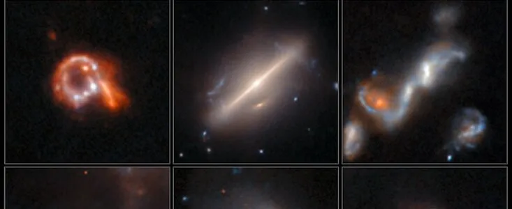 Astrophysical anomalies discovered with AI in the Hubble Legacy Archive