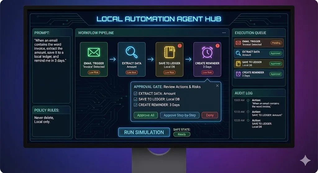 Build a Secure Local AI Automation Agent That Plans, Approves, and Executes Tasks feature image